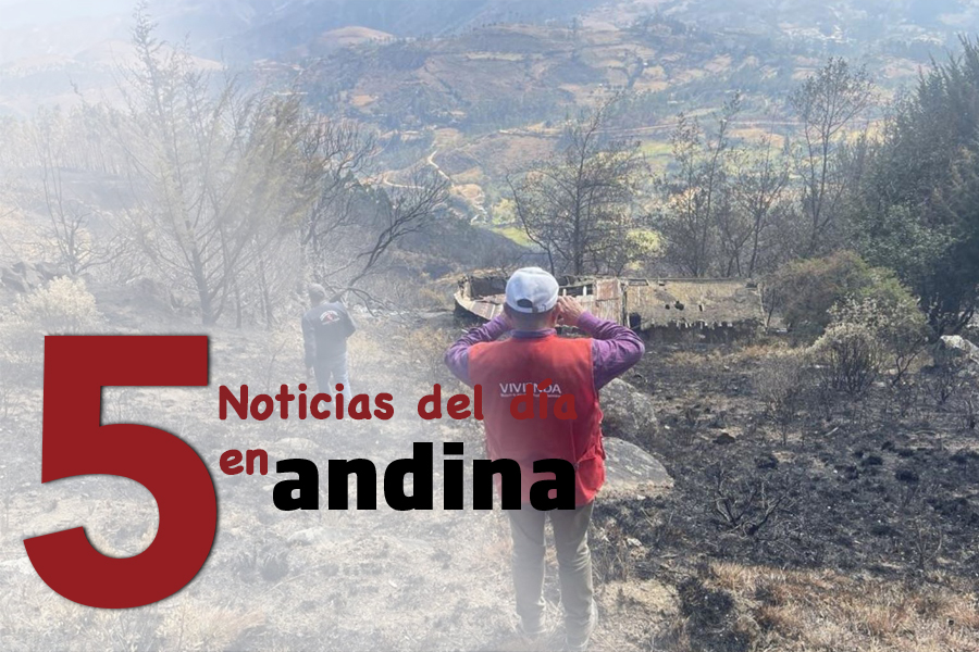 Las 5 del día: Ejecutivo evalúa viviendas afectadas por incendios forestales